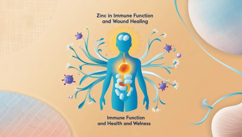 zinc supplements, immune support, wound healing