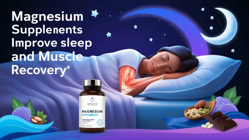 magnesium for sleep, muscle recovery supplements, magnesium benefits