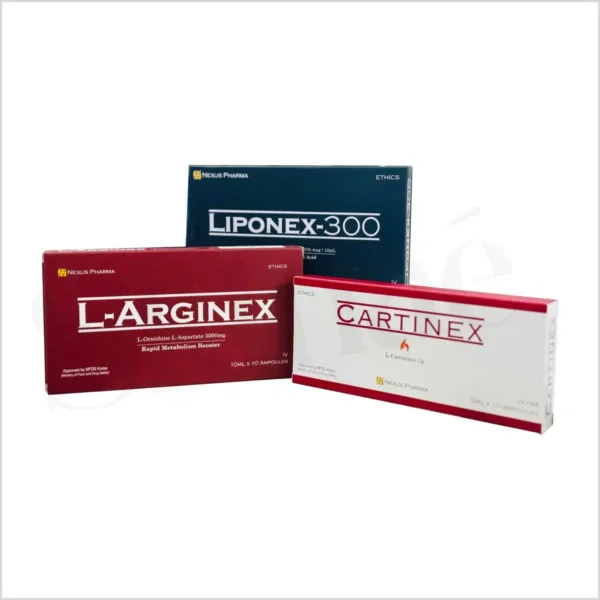 Arginex + Cartinex + Liponex Infusion Drip — Advanced Metabolism & Recovery Formula