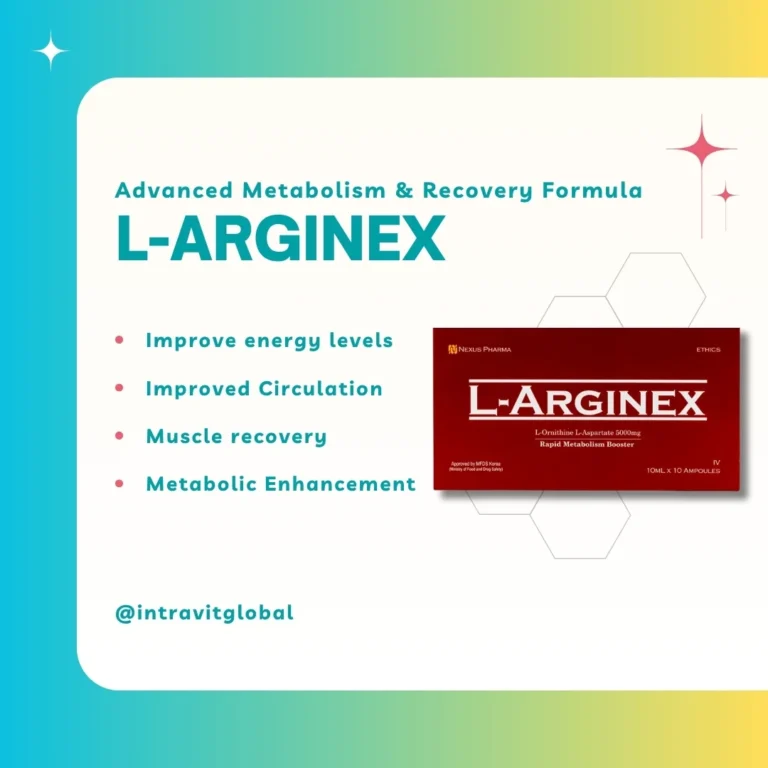 L-Arginex IV Drip — Advanced Metabolism & Recovery Formula