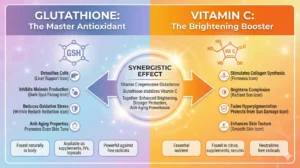 Glutathione vs Vitamin C for skin