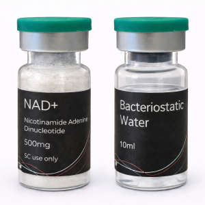 NAD+ with Bacteriostatic Water Injection SC Therapy Nicotinamide Adenine Dinucleotide (500 mg) — Advanced Cellular Rejuvenation & Metabolic Support